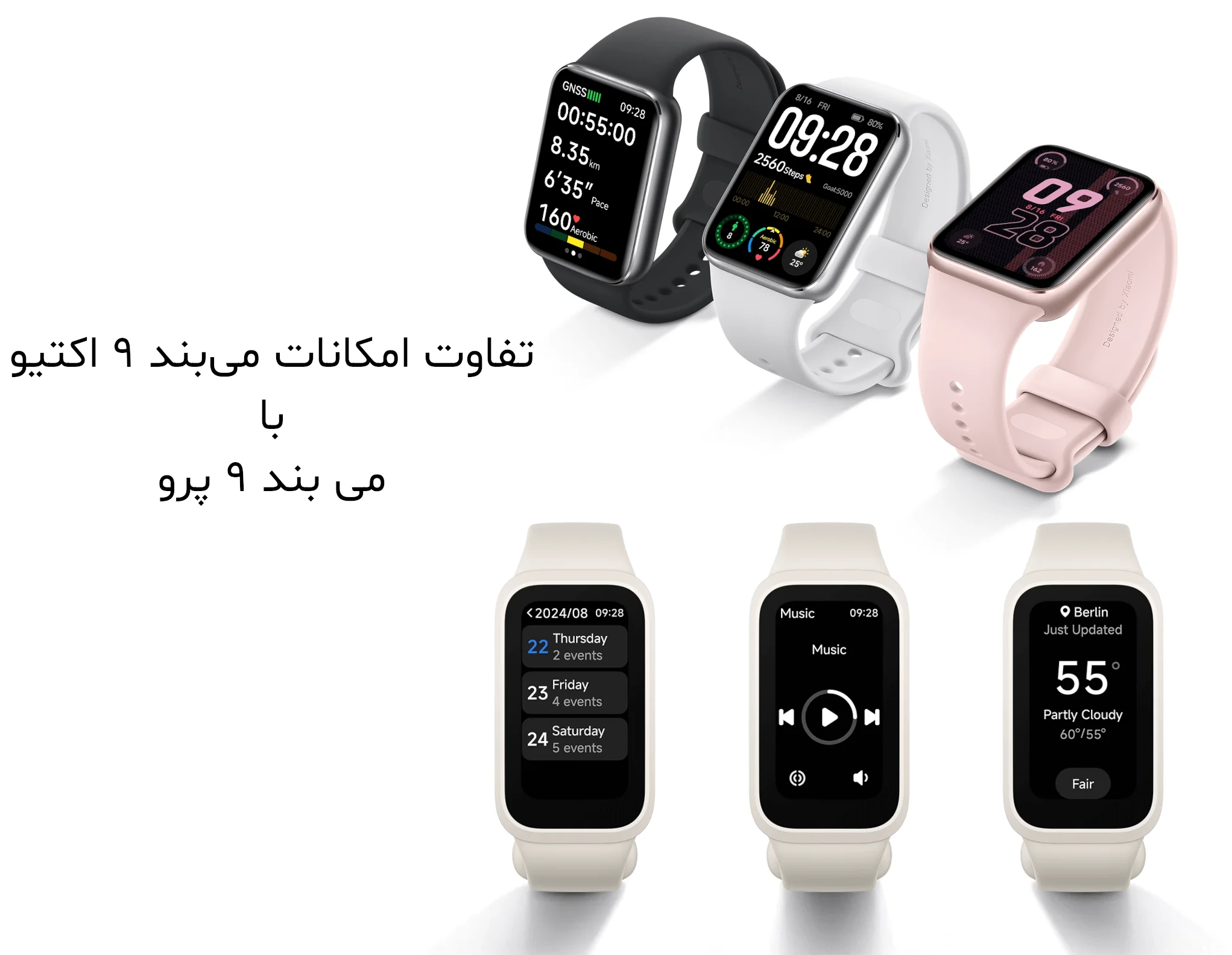تفاوت امکانات می بند 9 پرو با می بند 9 اکتیو